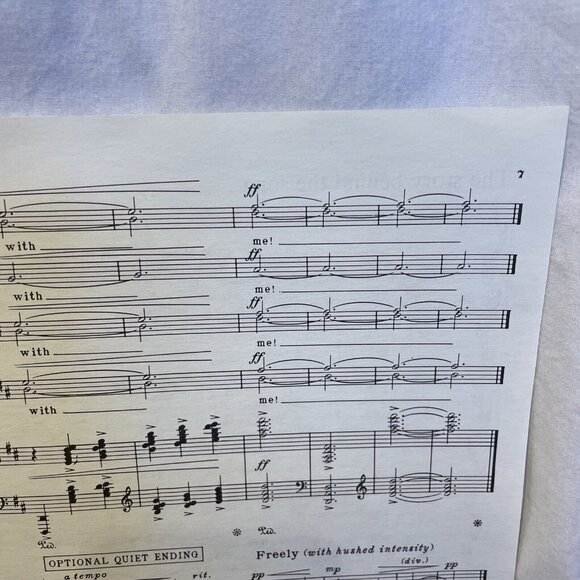 Let There Be Peace On Earth SATB Sheet Music Miller Jackson 1961 Shawnee Press - Picture 7 of 8